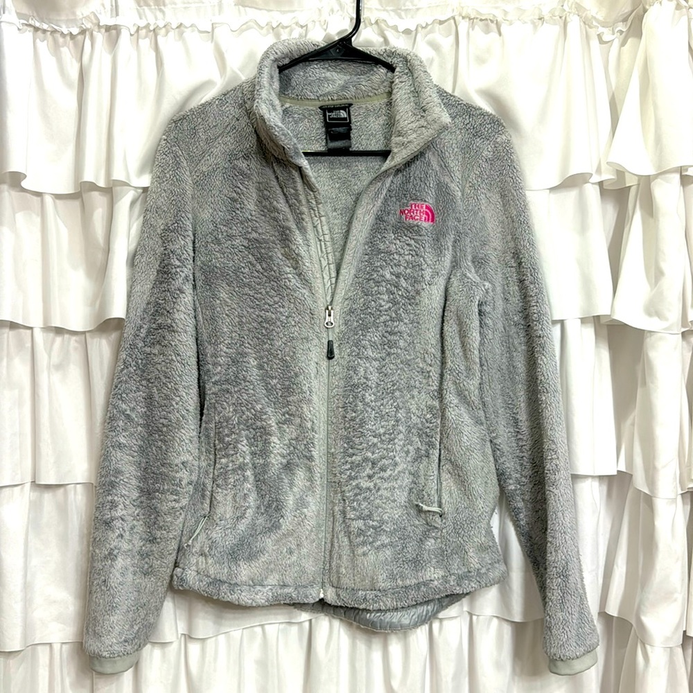 Women’s North Face fleece jacket- breast cancer